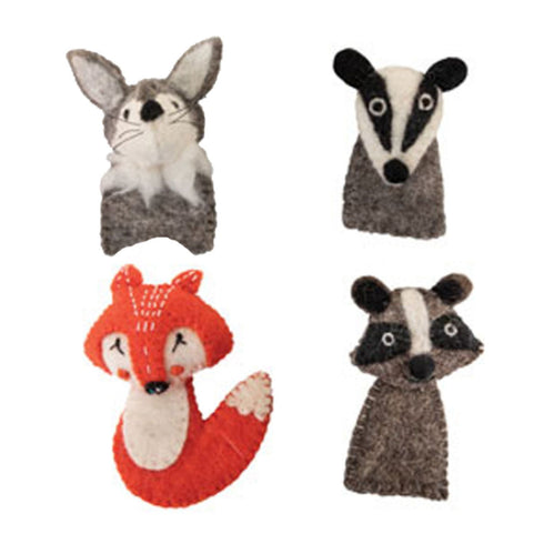 PAPOOSE TOYS - Woodland Finger Puppets - Set of 4